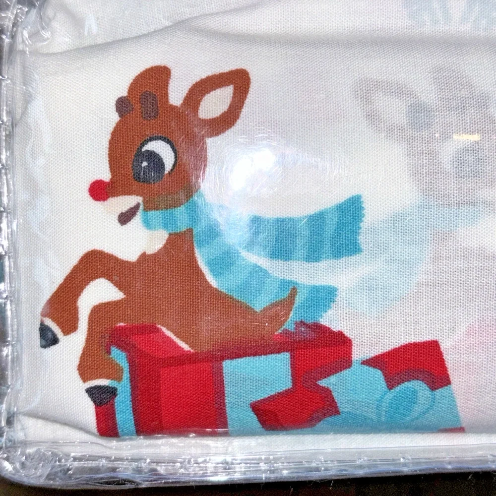 Rudolph The Red Nose Reindeer FULL Sheet Set New Christmas Santa Clarice NEW